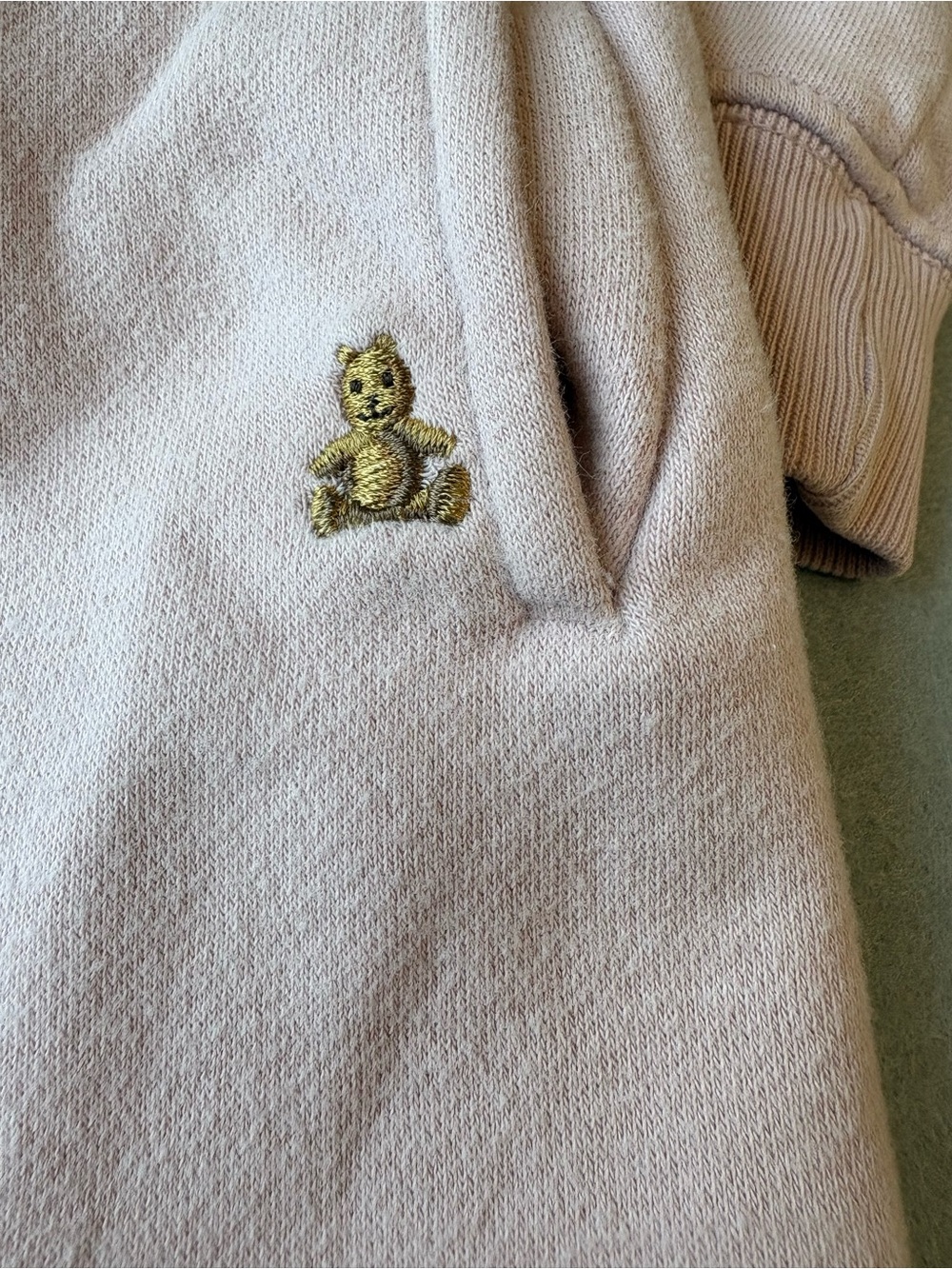 GAP Kids Vintage Soft Relaxed Pink Sweat Jogger Pants Sweatshirt Set Girls Sz 5T - Picture 3 of 6